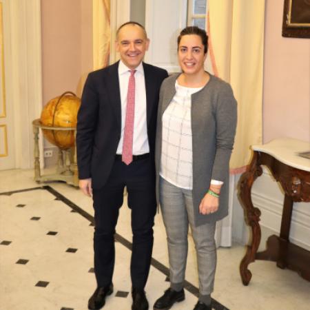 Il presidente Menesini con il sindaco D'Ambrosio